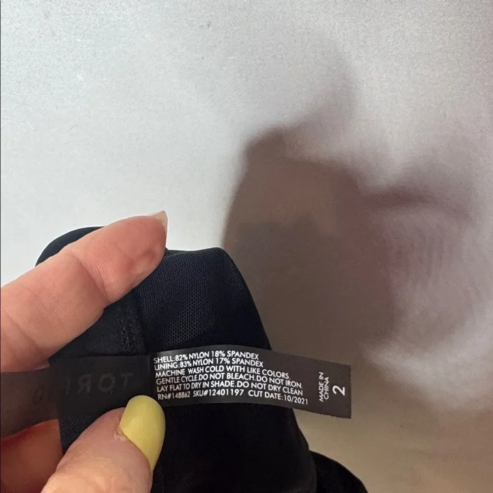 Torrid High-Waist Black Swim Bottoms. Size‎ 2X.